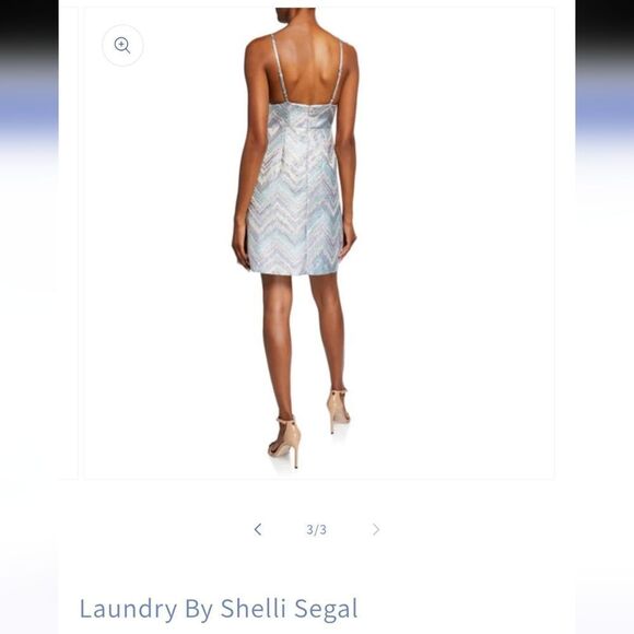 Laundry By Shelli Segal Metallic Dress - Picture 5 of 12